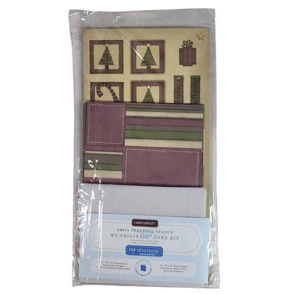 Close to My Heart Originals Card Kit Peaceful Season X8613 Christmas Holiday NEW - Picture 1 of 8